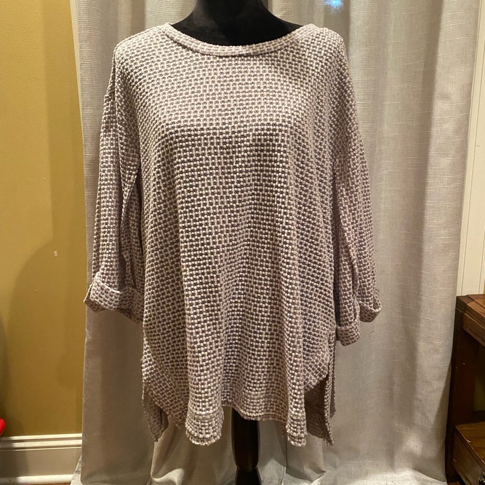 Umgee Cable knit short sleeve shirt
